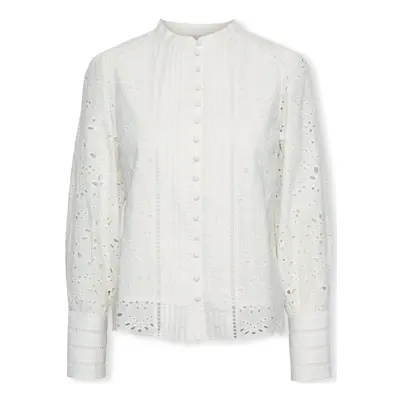 Y.a.s YAS Noos Alessia Shirt L/S - Star White Blúzok Fehér