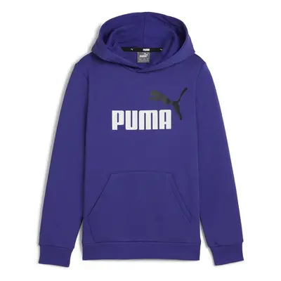 Puma ESS+ 2 COL BIG LOGO HOODIE FL Pulóverek Lila