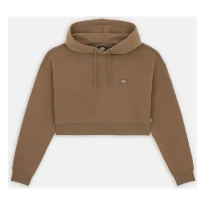 Dickies OAKPORT CROPPED HOODIE Pulóverek Barna