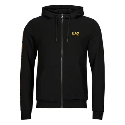 Emporio Armani EA7 TRAIN LOGO SERIES FZ HOODIE Pulóverek Fekete