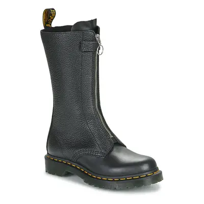 Dr. Martens 1B99 Front Zip Black Wanama Black Milled Nappa Városi csizmák Fekete