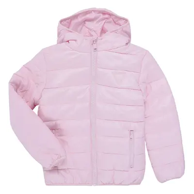 Guess HOODED LS PADDED PUFFER W ZIP Steppelt kabátok Rózsaszín