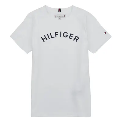 Tommy Hilfiger U HILFIGER ARCHED TEE Rövid ujjú pólók Fehér