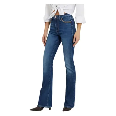 Guess SEXY FLARE W4YA0L D5926 Bootcut farmerek Kék