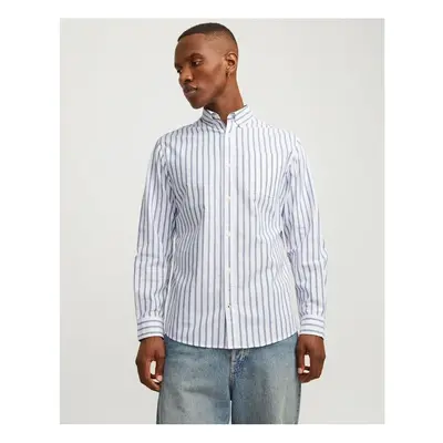 Jack & Jones 12182486 OXFORD Hosszú ujjú ingek Kék