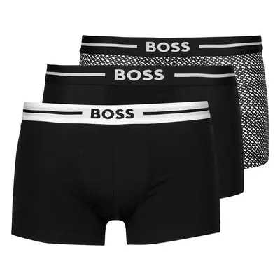 BOSS Trunk 3P Bold Design Boxerek Fekete