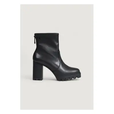 Calvin Klein Jeans HEEL PLATFORM ZIP YW0YW01546 Félcipők Fekete