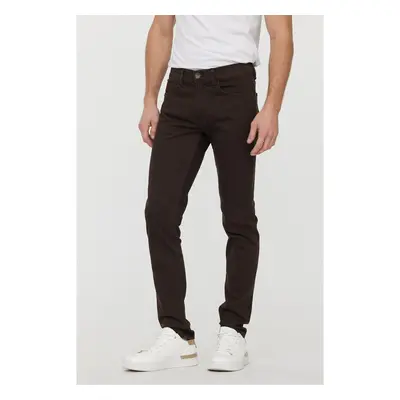 Lee Cooper LC128ZP Skinny farmerek Barna