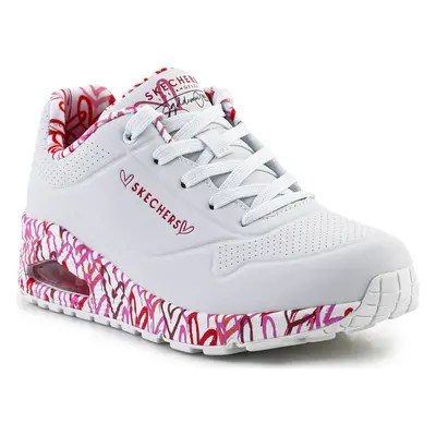 Skechers UNO-LOVING LOVE 155506-WRPK Tenisz Fehér