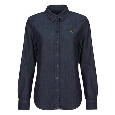 Lauren Ralph Lauren JAMELKO-LONG SLEEVE-BUTTON FRONT SHIRT Ingek / Blúzok Kék