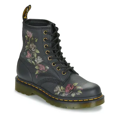 Dr. Martens Decayed Roses Classic Tumbled Nappa Csizmák Fekete