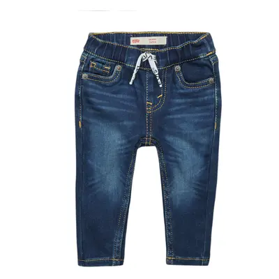 Levis SKINNY DOBBY PULL ON PANTS Egyenes szárú farmerek Kék