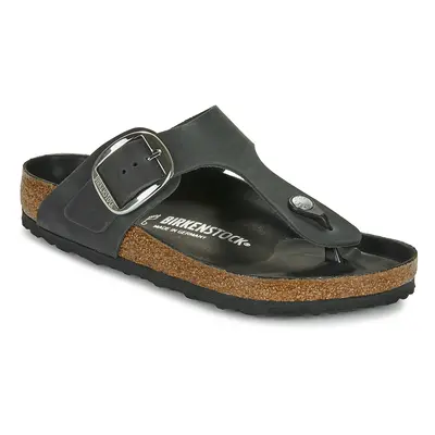 Birkenstock Gizeh Big Buckle LEOI Black HEX Lábujjközös papucsok Fekete