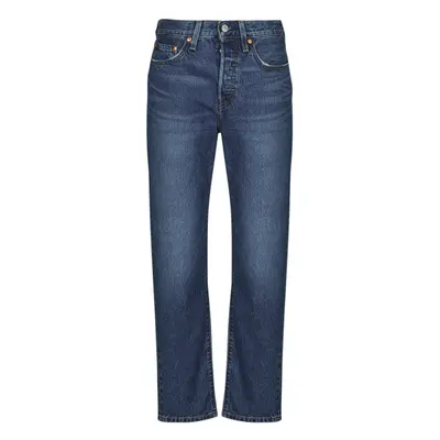 Levis 501® CROP LIGHTWEIGHT Boyfriend farmerek Kék