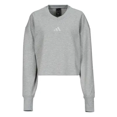 adidas ALL SZN Ribbed V-Neck Sweatshirt Pulóverek Szürke