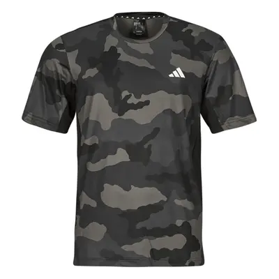 adidas Train Essentials Camo Allover Print T-Shirt Rövid ujjú pólók Fekete