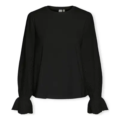 Y.a.s YAS Noos Top Lex L/S - Black Blúzok Fekete