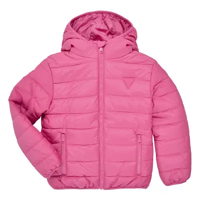 Guess HOODED LS PADDED PUFFER W ZIP Steppelt kabátok Rózsaszín