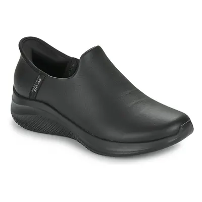 Skechers HAND FREE SLIP-INS ULTRA FLEX 3.0 LEATHER Belebújós cipők Fekete