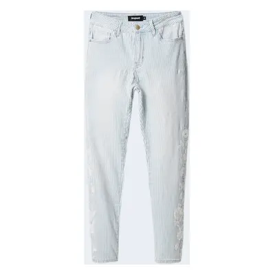 Desigual DENIM AGRA 22SWDD40 Egyenes szárú farmerek Kék