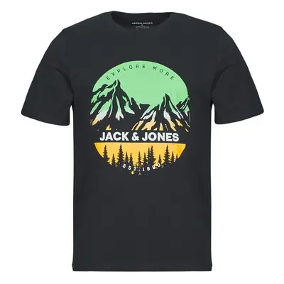 Jack & Jones JJPEAK Rövid ujjú pólók Fekete