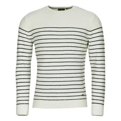 Petrol Industries MEN KNITWEAR ROUND NECK BASIC Pulóverek Fehér