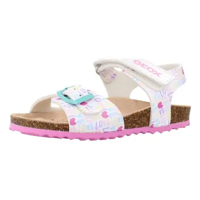 Geox B SANDAL CHALKI GIRL Szandálok / Saruk Fehér