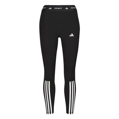 adidas TECHFIT 3-Stripes 7/8 Leggings Legging-ek Fekete