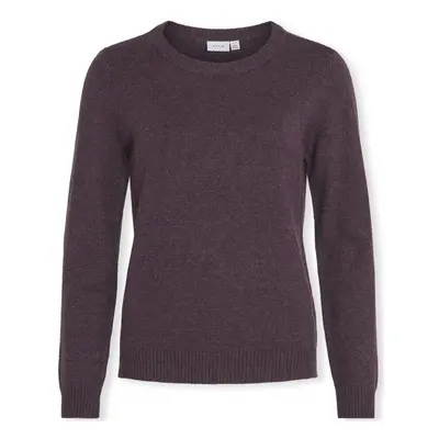 Vila Noos Ril O-Neck L/S - Plum Perfect Pulóverek Lila