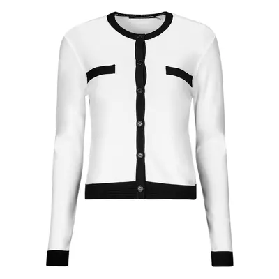 Karl Lagerfeld CLASSIC LSLV CARDIGAN Mellények / Kardigánok Fehér