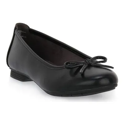 Jana 001 BLACK Balerina cipők / babák Fekete