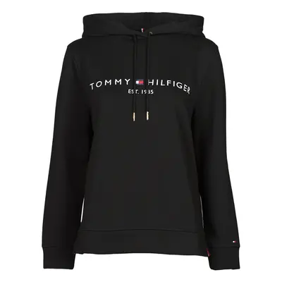 Tommy Hilfiger HERITAGE HILFIGER HOODIE LS Pulóverek Fekete