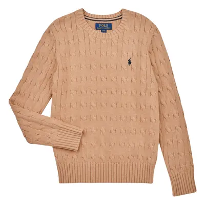 Polo Ralph Lauren LS CABLE CN-TOPS-SWEATER Pulóverek Bézs