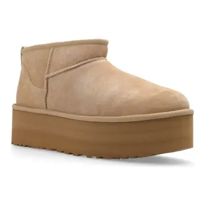 UGG BOKACSIZMA ULTRA MINI PLATAFORM Csizmák Bézs