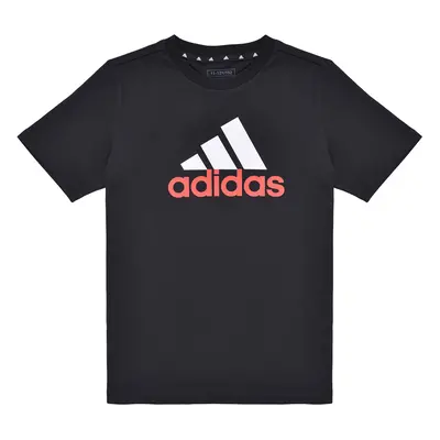 adidas Essentials Two-Color Big Logo Cotton T-Shirt Rövid ujjú pólók Fekete