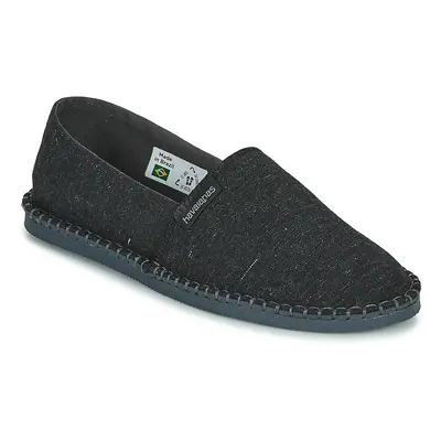 Havaianas ESPADRILLE ECO Gyékény talpú cipők Fekete