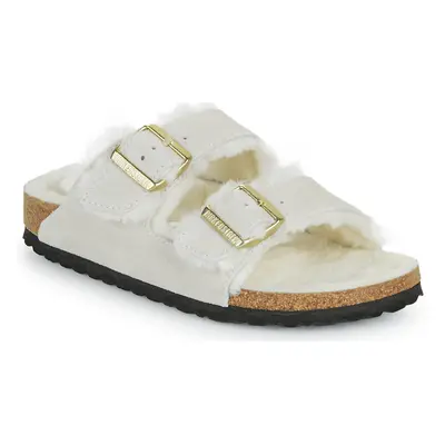 Birkenstock Arizona Shearling LEVE Antique White LAF Papucsok Bézs