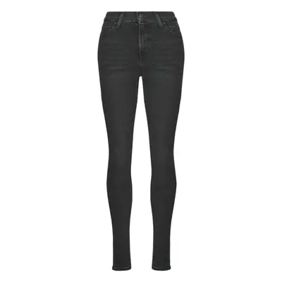 Levis 720 HIRISE SUPER SKINNY Skinny farmerek Fekete