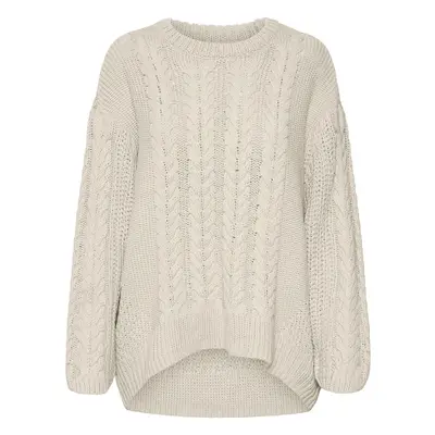 Vero Moda VMSVEACABLE LS O-NECK PULLOVER GA BOO 10310869 Pulóverek Bézs