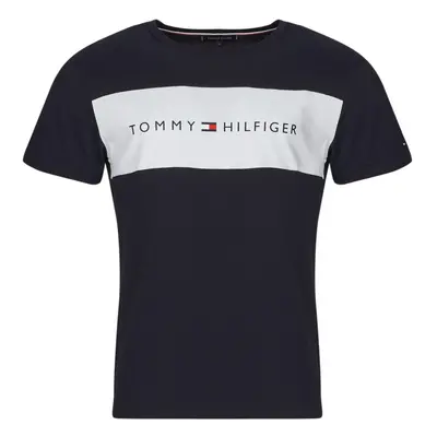 Tommy Hilfiger SS T-SHIRT BLOCK LOGO Rövid ujjú pólók Kék