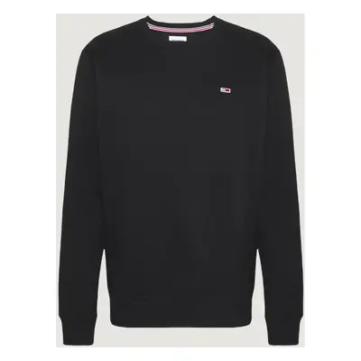 Tommy Hilfiger REGULAR FLEECE C DM0DM09591 Pulóverek Fekete