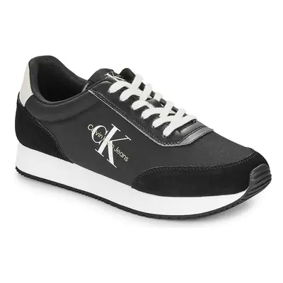 Calvin Klein Jeans RETRO RUNNER LOW MIX MTL Rövid szárú edzőcipők Fekete