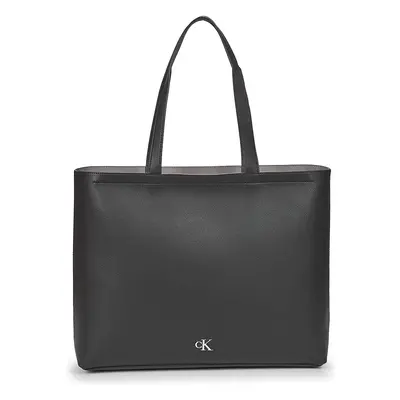 Calvin Klein Jeans MINIMAL MONOGRAM SLIM TOTE34 Bevásárló szatyrok / Bevásárló táskák Fekete