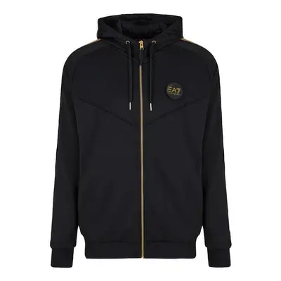 Ea7 Emporio Armani World Of Football Hooded Track Top - Black Melegítő kabátok Fekete