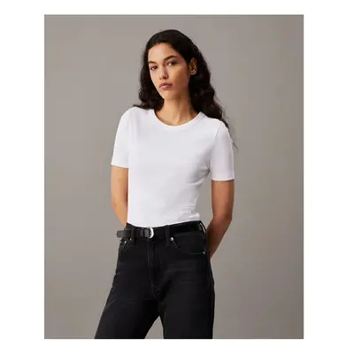 Calvin Klein Jeans J20J224458 Pólók / Galléros Pólók Fehér