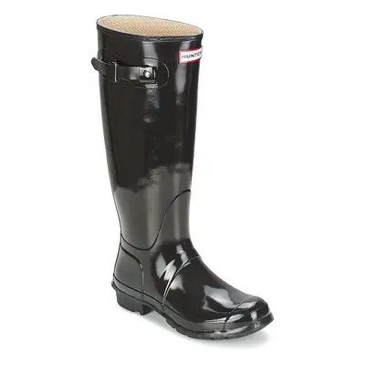 Hunter WOMEN'S ORIGINAL TALL GLOSS Gumicsizmák Fekete