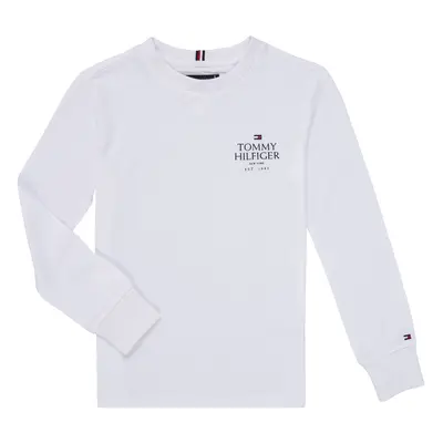 Tommy Hilfiger TH LOGO PUFF PRINT REG TEE LS Hosszú ujjú pólók Fehér