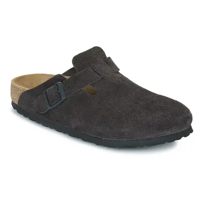 Birkenstock Boston LEVE Velvet Grey Klumpák Szürke