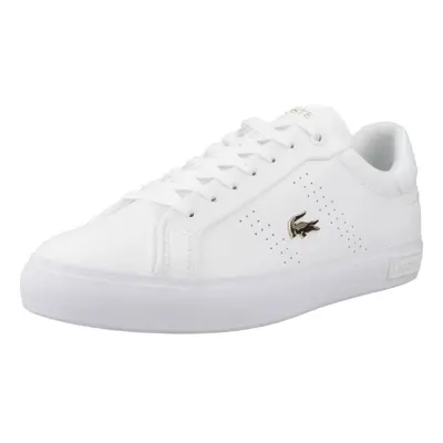 Lacoste POWERCOURT 2.0 LEATHER Divat edzőcipők Fehér