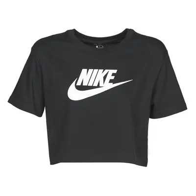 Nike W NSW TEE ESSNTL CRP ICN FTR Rövid ujjú pólók Fekete